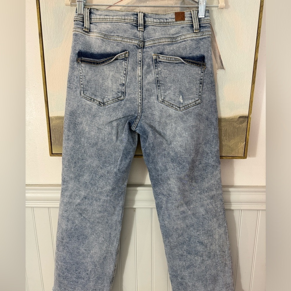 C&C CALIFORNIA Acid Washed Straight Leg Ankle Jean Size 27 - Picture 9 of 11